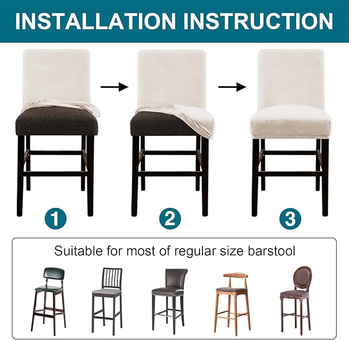 Turquoize Bar Stool Covers 2 Pack Bar Stool Covers