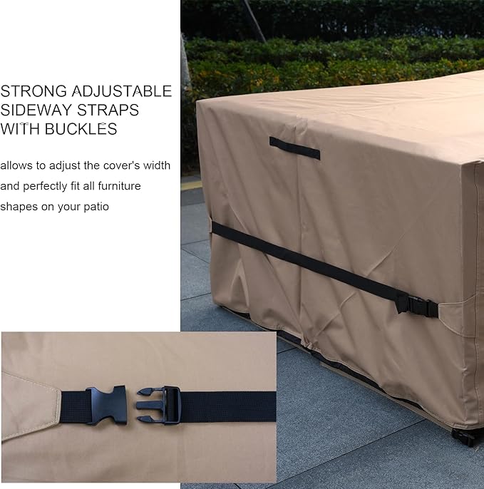 Patio Furniture Set Cover Waterproof Rectangular Heavy Duty 600D Outdoor