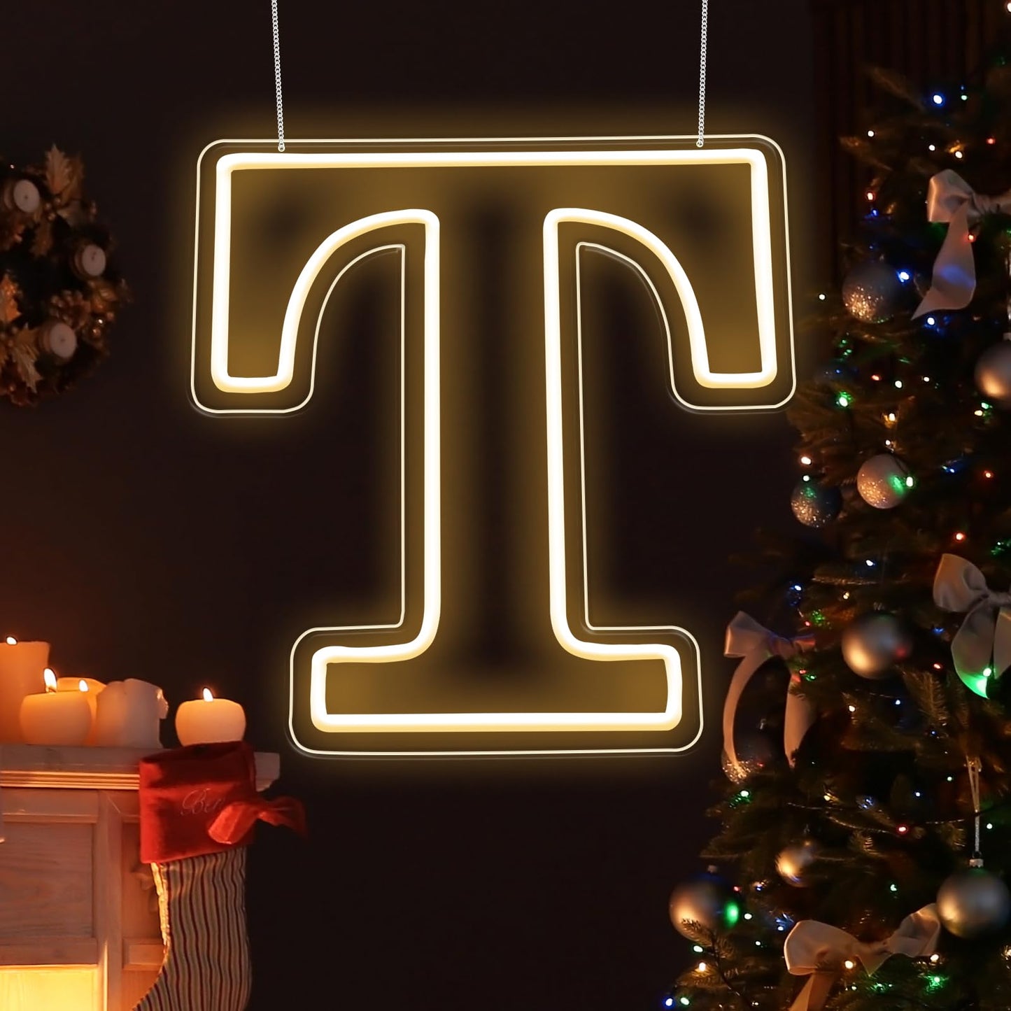 RumonZS Light Up Letters T LED Letters Lights Neon Sign 26 Alphabet 11.4"Decorative Lighted Alphabet for Wedding Party Birthday Bar Christmas Home Decor Letter Lights (Warm White)