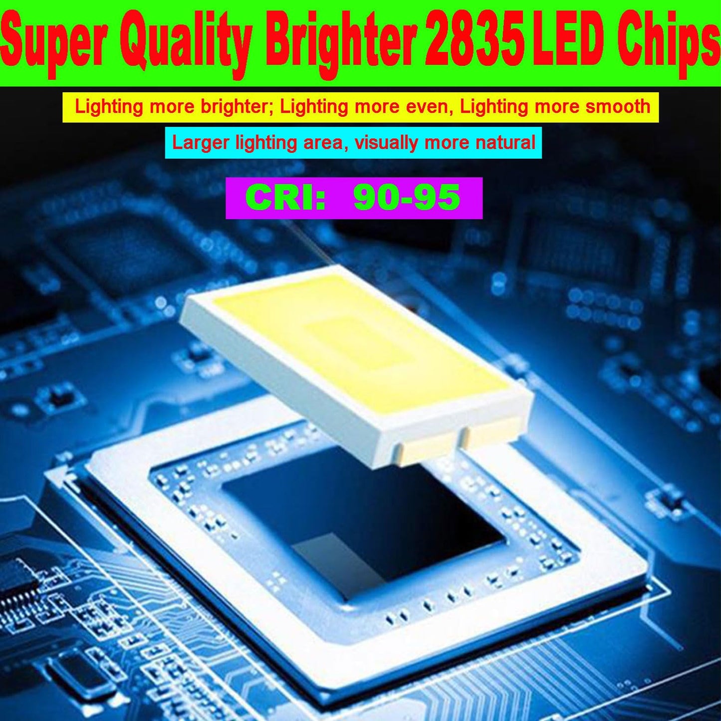SUYOOULIN LED Strip Lights, SMD 2835 LED Strip, DC12V 1200LEDs 16.4Ft 26000LM High Density LED Light Strips Tube Waterproof IP67, 3 Times Brightness Than SMD3528 LED Strip, Ice Blue