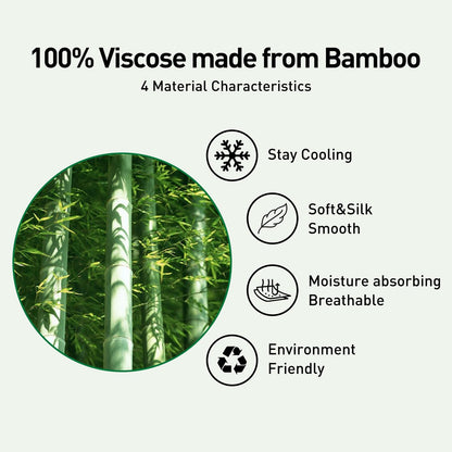 100% Viscose Made from Bamboo Comforter for Hot Sleepers- Breathable Cooling Silky Soft Duvet Insert Queen Size-with 8 Corner Tabs- All Season Comforter (88x88 Inches, Grey)