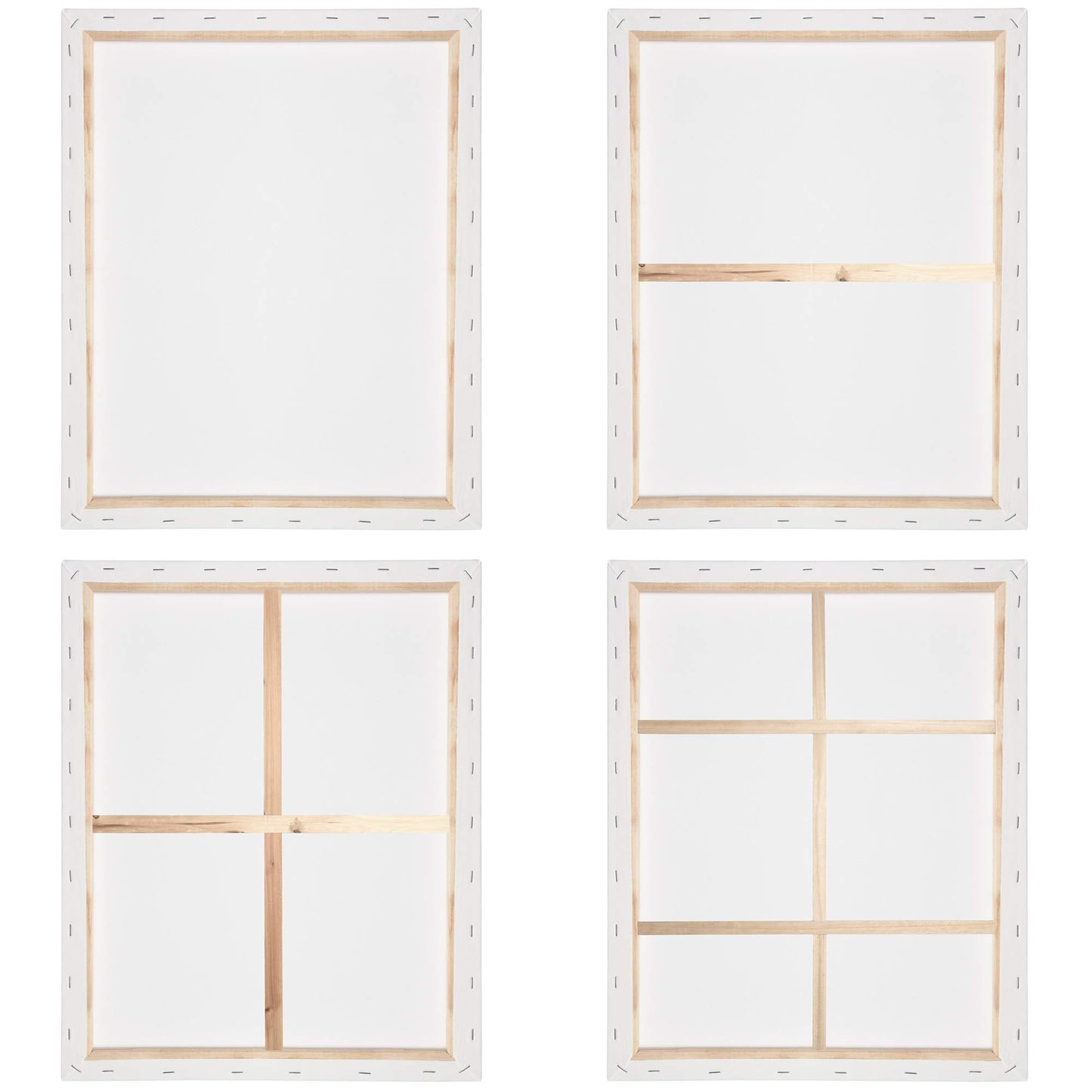 Artina FSC® Canvas for Painting 50x50 cm - 3pcs Blank Canvases for Art for Acrylic, Watercolour & Oil Painting - 100% Cotton Canvas Stretcher Frame 280 g/m² - Akademie