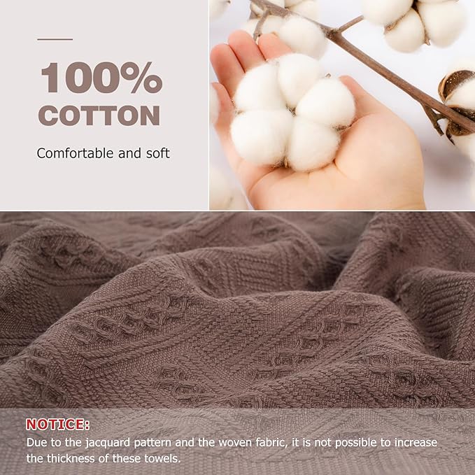 Luxury Decorative Hand Towels Bathroom: 2 Packs 14X30 100% Cotton Turkish