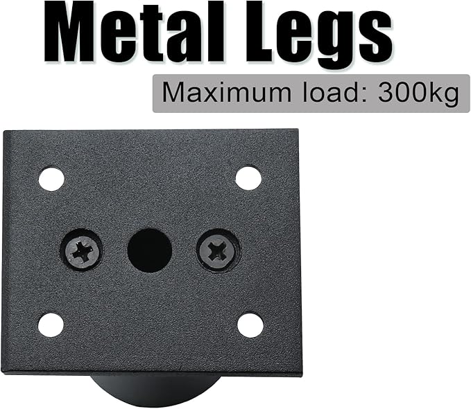Set of 4 Furniture Legs 7 Inch, Adjustable Aluminum Alloy Cabinet Legs
