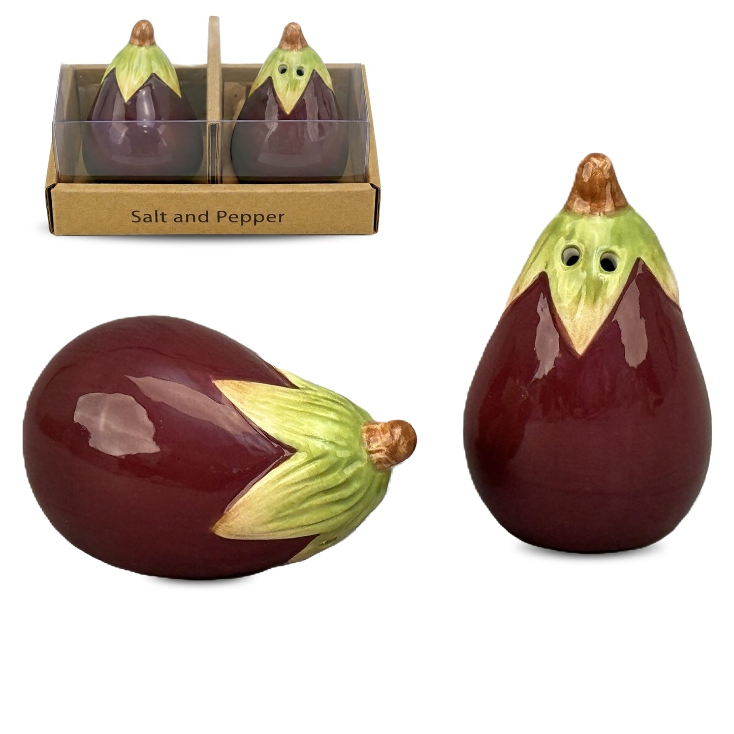 BIA Cordon Bleu Victoria Veggies Vegetable Salt & Pepper Shaker Set - Purple, Set of 2