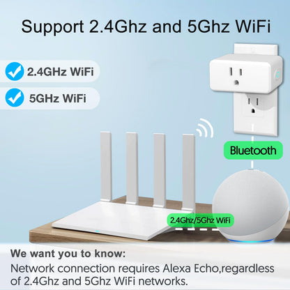 ExIoTy Smart Plug, Works with Alexa, Simple Setup with One Voice Command, Remote Control, Timer & Schedule & Group Controller, Bluetooth Mesh Outlet, Alexa Echo Required, ETL & FCC Certified (4 Pack)