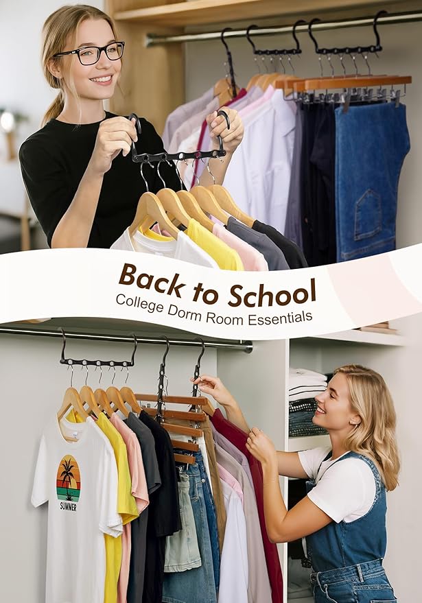 HOUSE DAY Closet Organizers and Storage 12 Pack, College Dorm Room Essentials