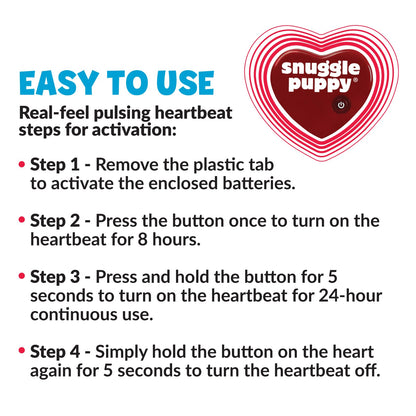 Original Snuggle Puppy Toy, Heartbeat Toy for Puppy, Dog Toys for Anxiety Relief, Calming Aid, Dog Heartbeat Toys for Behavioral Training in Biscuit