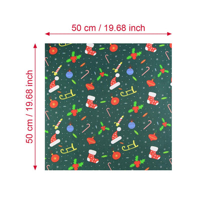 aufodara 10Pcs Christmas Fabric Cotton Squares 19.7x19.7inch Quilting Fabric Bundles Christmas Printed Fabrics for DIY Sewing Crafts Project Patchwork (19.7x19.7inch - 10pcs, Christmas Patterns)