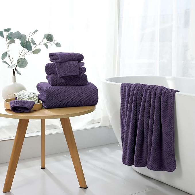 Extra Large Bath Towel Set of 4, Oversized Bath Sheet Super Soft Highly