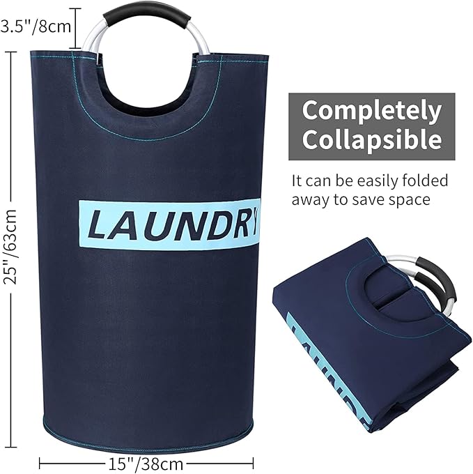 ZERO JET LAG 82L Large Laundry Basket Collapsible Fabric Hamper Tall Foldable