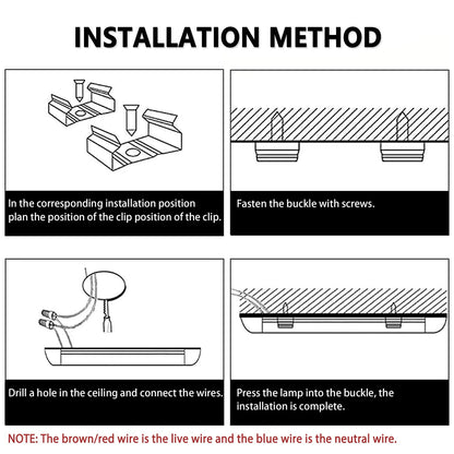 Bellanny 40W LED Batten Lights, 4ft LED Tube Light, 6500k Daylight White Ceiling Surface Mounted Light, 4800LM 180 °Beam Angle Ceiling Light for Office, Bathroom, Kitchen (2 Packs)
