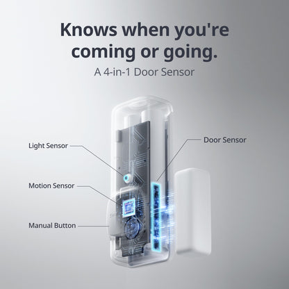 SwitchBot Door Alarm Contact Sensor - Smart Home Security Wireless Window Alarm and Door Sensor, Add SwitchBot Hub to Make it Compatible with Alexa