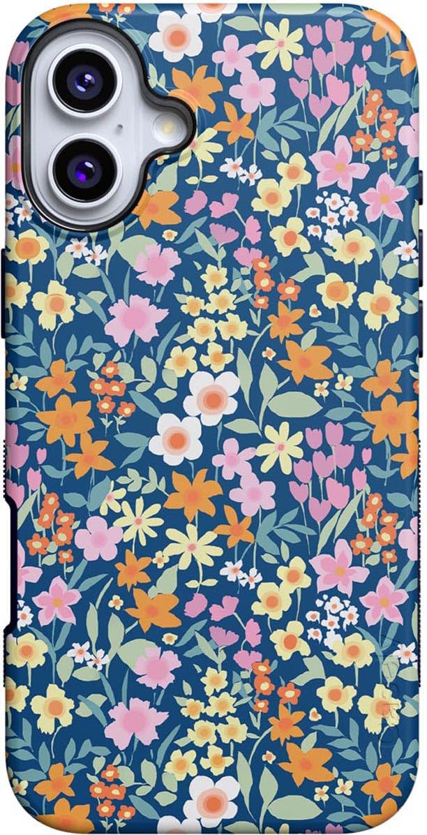 Casely iPhone 16 Plus Case | Blue Stripes | Sunday Best | Compatible with MagSafe | Bold Protective Design