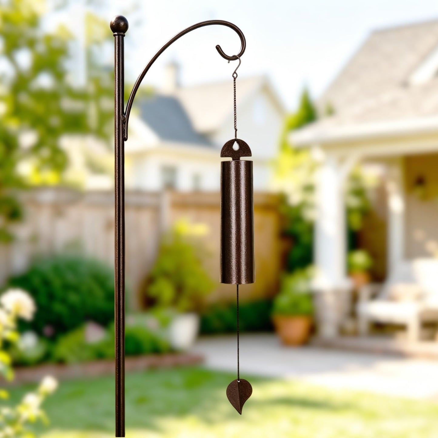 40" Wind Chimes for Outside Deep Tone Heroic Windbell, Handcrafted Metal, Weather Resistant Serenity Bell for Garden Patio Porch Yard, Memorial Sympathy Wind Chime Gift for Mom Dad Grandma