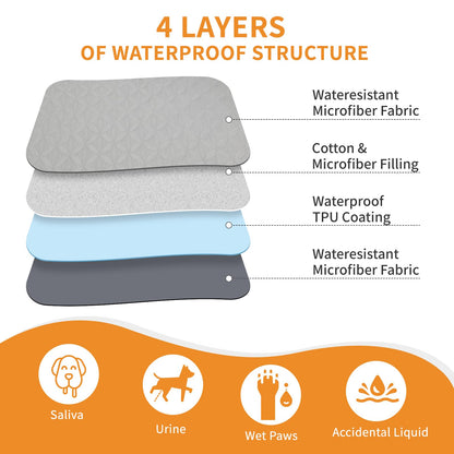 PICK FOR LIFE Waterproof Dog Blanket For Bed, 157×208cm Dog Blankets Washable Soft Reversible Puppy Blankets Anti Scratches Dirty for Bed Sofa Furniture (Light/Dark Grey)