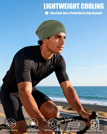 choshion Cooling Skull Caps for Men Women-Thin Breathable Mesh Beanie for Running Skull Cap for Cycling Gym & Outdoor Sports