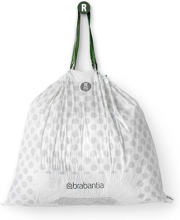 Brabantia PerfectFit Trash Bags Thick Plastic Trash Can Liners