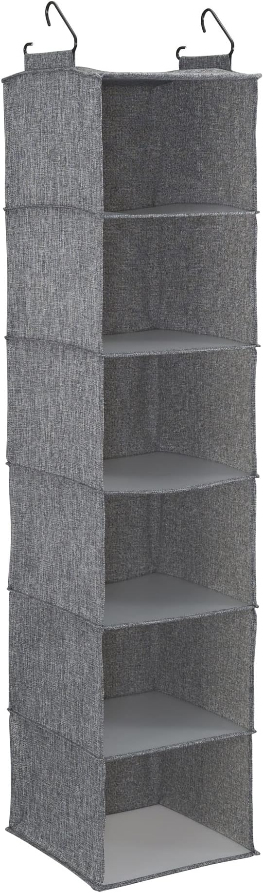 Household Essentials 6 Shelf Hanging Closet Organizer, Hanging Closet Shelf