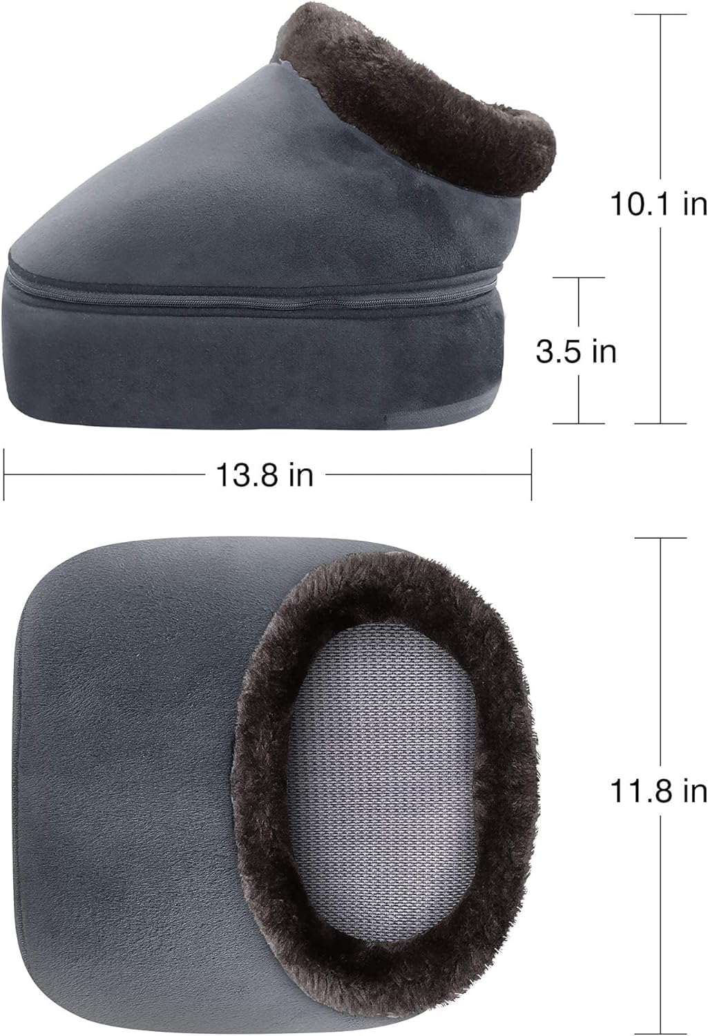 COMFIER Shiatsu Foot Massager with Heat- Kneading Back Massager with Heating Pad, Heated Foot Warmer, Electric Feet Massager Machine for Plantar Fasciitis,Neuropathy, Stress Relief