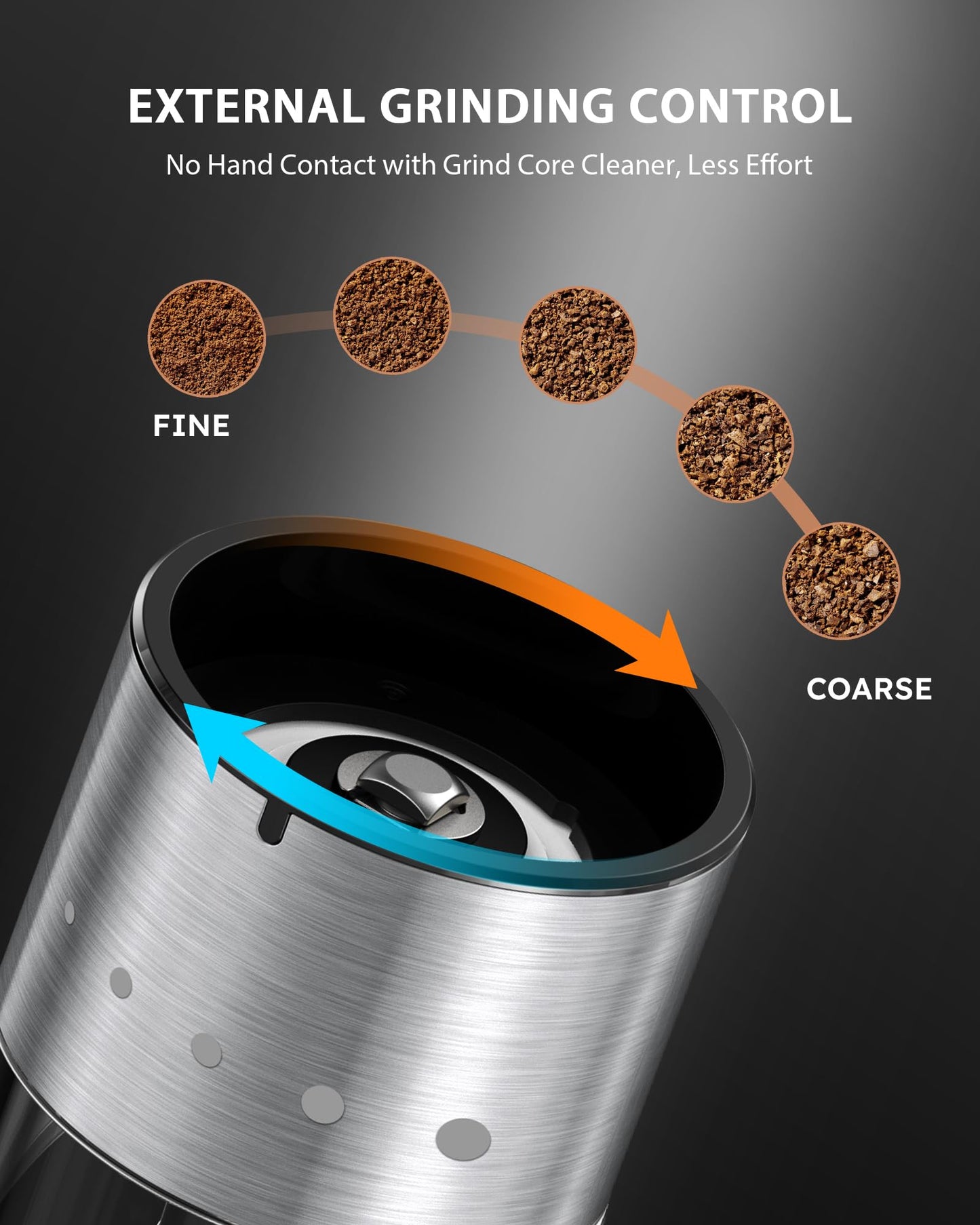 FORLIM Mini Electric Salt and Pepper Grinder Set with Wood Base, USB Rechargeable, Small Automatic Salt Pepper Mill Grinder, Travel/Outdoor BBQ/Children, One-Button Control (2 Packs, Stainless Steel)