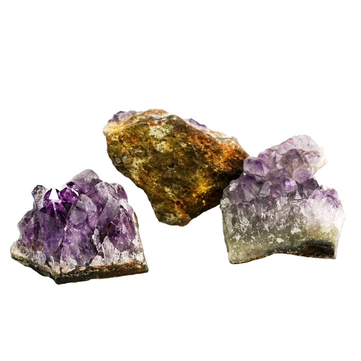 Sisamn Raw Amethyst Geode Cluster 1 Pc Natural Amethyst Crystal Rock Irregular Real Healing Crystal for Home Decor Specimen