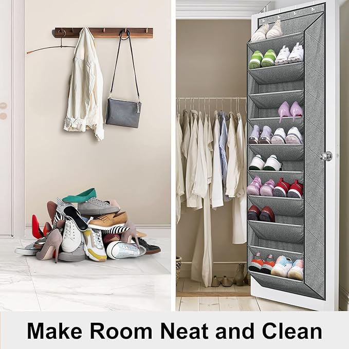 SLEEPING LAMB Over The Door Shoe Organizer