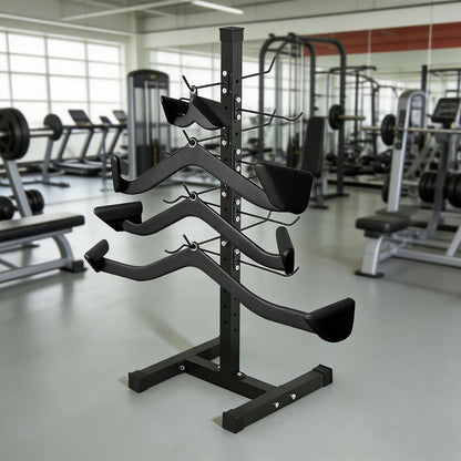 Frienda Steel Lat Bar Organizer, Home Gym Accessories, Lat Pulldown Attachments Cable Attachment Storage Rack Cable Attachments for Gym Rack Storage Heavy Duty Steel Organizer Home Use