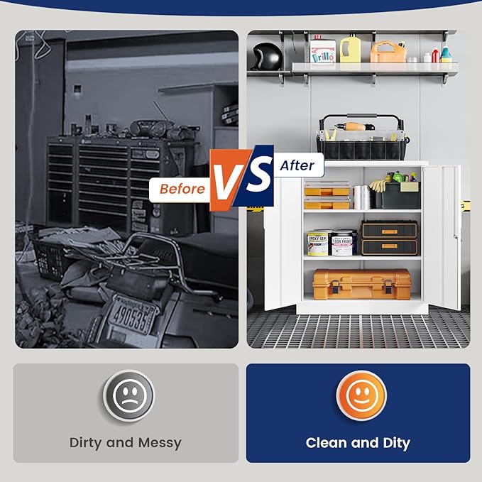 Yizosh Metal Garage Storage Cabinet