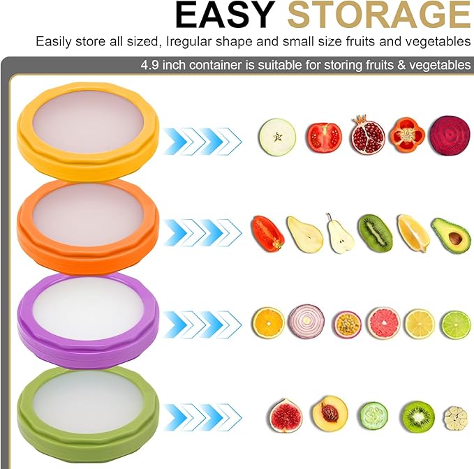 Winb Avocado Saver & Onion Storage Set of 4 Reusable Fruit and Veggie Savers