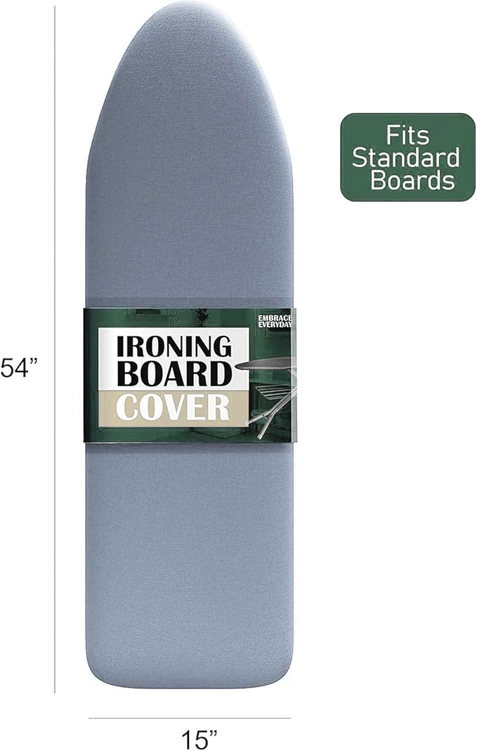 Hearth & Harbor Ironing Board Cover and Pad 15x54 Full Size, Thick Heavy Duty