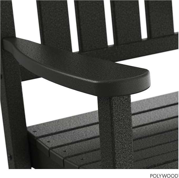 POLYWOOD Presidential Rocking Chair in Black