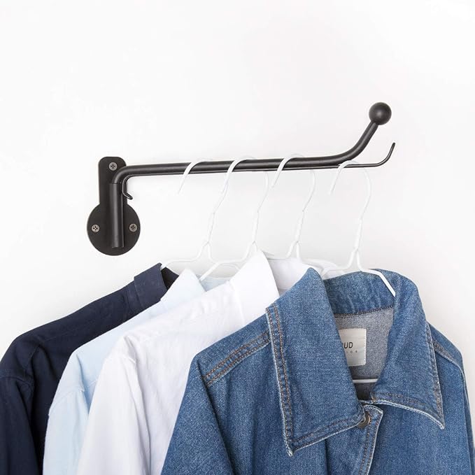 Mkono Wall Mounted Drying Rack Laundry Clothes Hanger