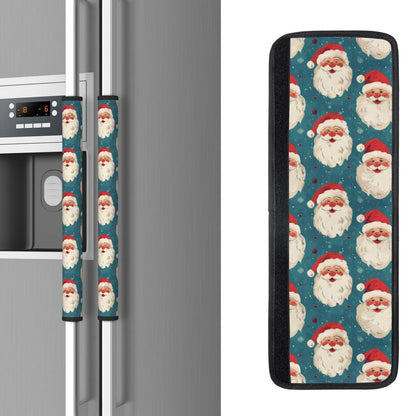 Buyidec Refrigerator Door Handle Covers Funny Christmas Santa Claus Fridge Handle Cover Washable Dishwasher Microwave Fridge Oven Door Decor Handle Cover Keep Your Kitchen Appliances Clean