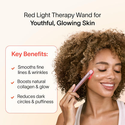 Solawave Skincare Wand & Serum – 4-in-1 Galvanic Current, Face Massager, & Red Light Therapy Wand – 1 Oz Activating Serum for Anti-Aging, Wrinkle Reduction, Face Lift & Hyperpigmentation Skin Care