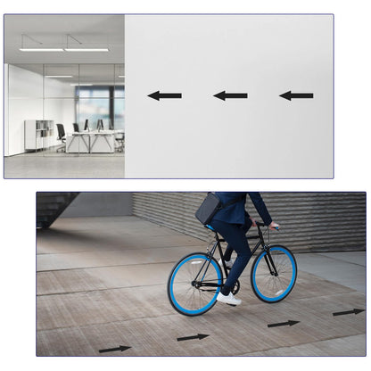 9 Pcs Black Arrow Stickers for Signs 7.8" Adhesive Arrows for Sign Large Vinyl Arrow Stickers Waterproof for Wall Marking Floor Road Instructions Arrows Marking (3 Sheets)