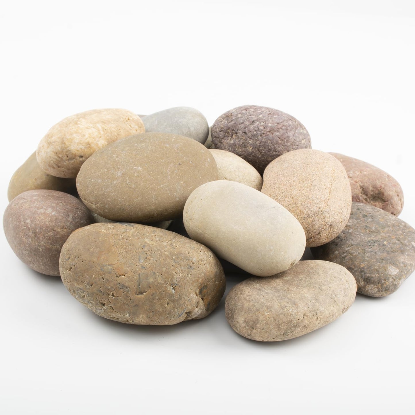 20 LBS Large Natural River Rocks – 2-3.5 Inch Unpolished Decorative Pebbles for Landscaping, Garden Paving, Fish Tanks, Planting, Crafting, Walkways, and Painting