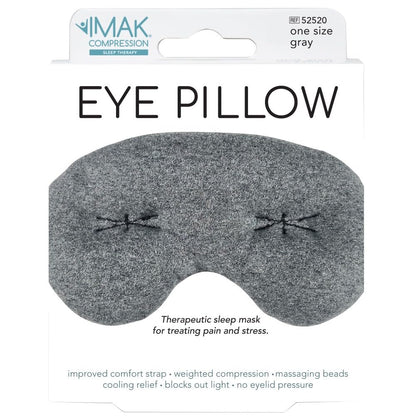 Brownmed IMAK Eye Pillow - Sleep Mask with ErgoBeads for Pain Relief - Cooling & Relaxing Sleep Aid - Black