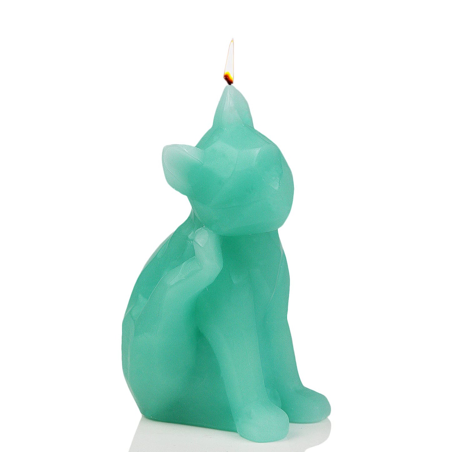 GUTE Cute Geometric Kitten Skeleton Candle 7" H - Unique Gift for Cat Lovers - Animal Candles, Cat Gifts, Kitten Candle, Cat Home Decor Gift - Burns for 9 Hours!