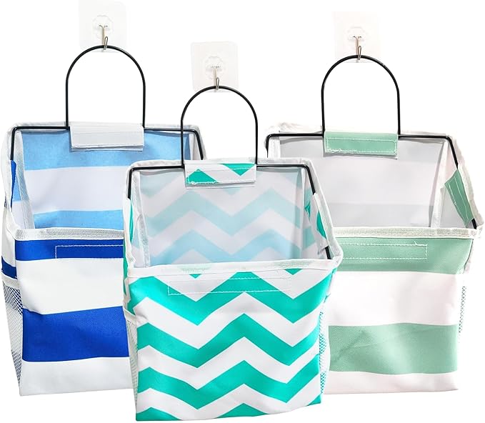 Wall-Hanging Storage Bags, Desktop Organizer Basket Cotton Linen Hanging