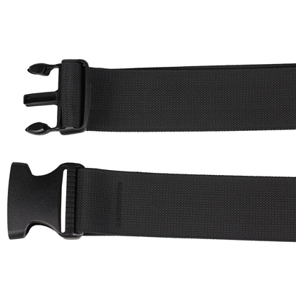 MAGARROW 1.5-Inch Luggage Straps Buckle Packing Strap Adjustable Belts Suitcase Secure Accessory for Travel (Black, 1.5'' x 78")