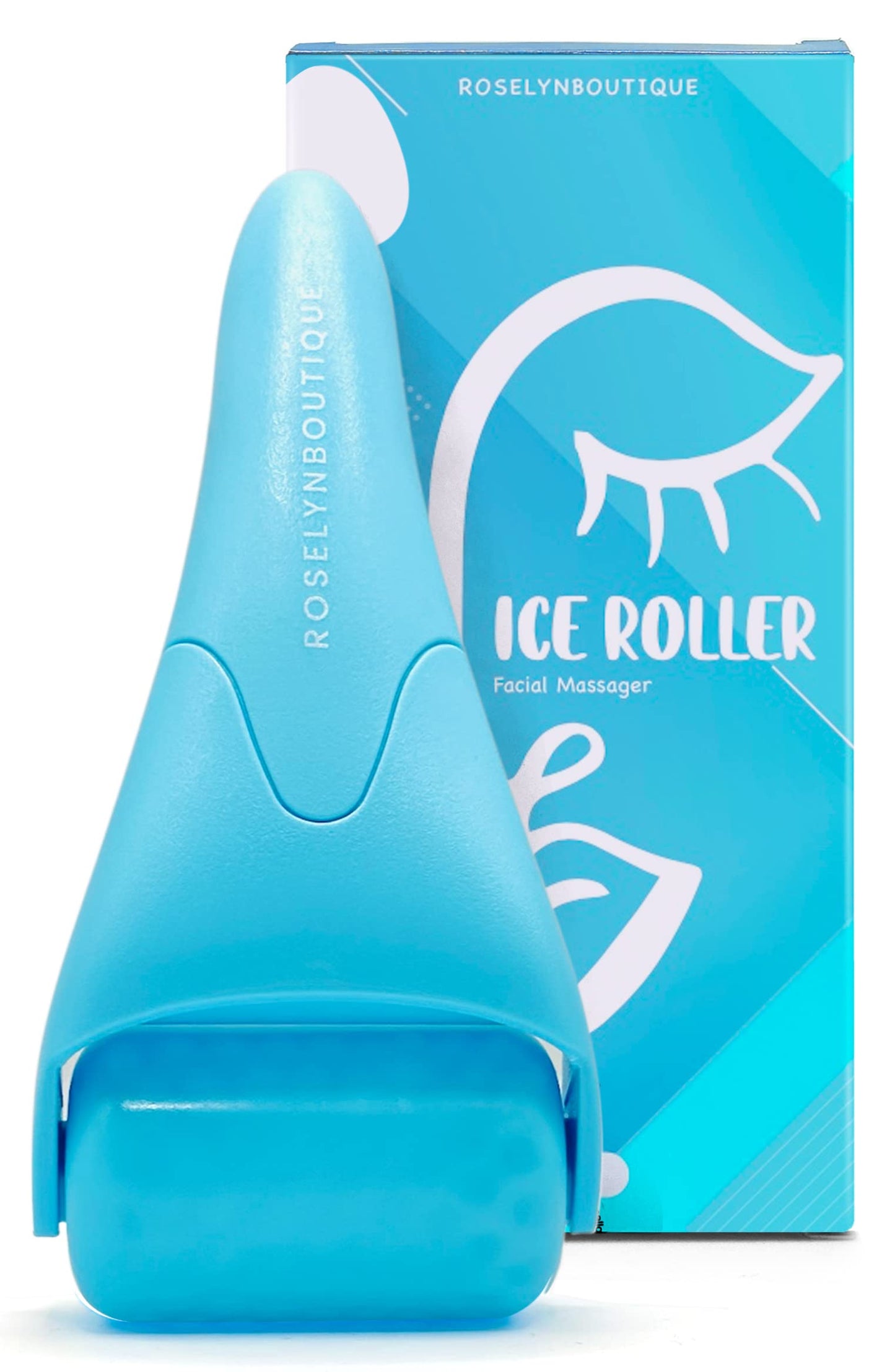 ROSELYNBOUTIQUE Ice Roller for Face Wrinkles Fine Lines Puffiness Stick Massager Facial Skin Care Tools Self Care Gifts for Men Women (Green)