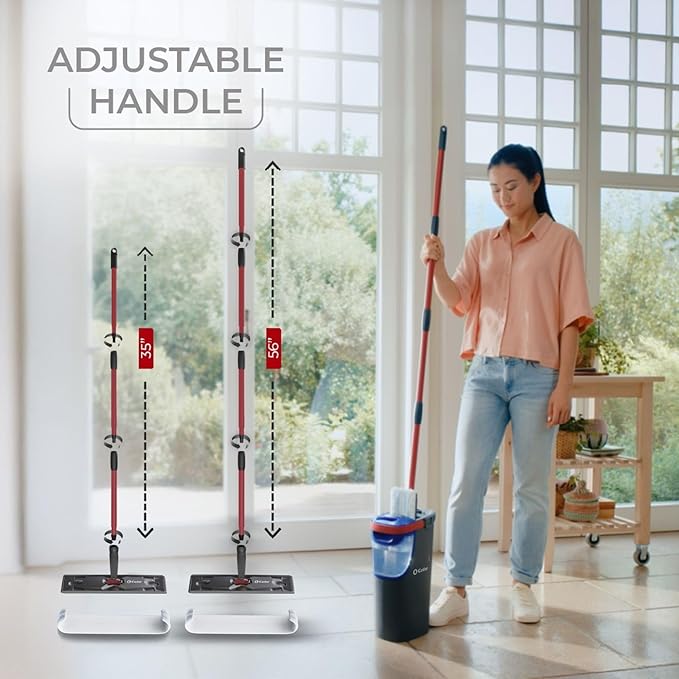 O-Cedar H2prO Flat Mop System | Quick Cleaning Tool | Clean