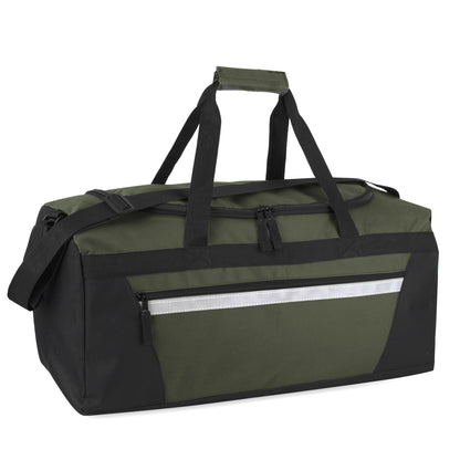 40 Litre, 22 Inch Duffle Bag for Women Men Travel; Large Duffel Bag with Shoulder Strap, Sections (Hunter Green)