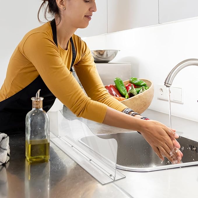 Beautyflier Splash Guard for Kitchen Sink Area Placed, Premium Kitchen Sink