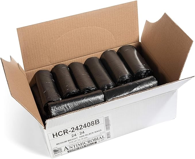 Aluf Plastics High Density Trash Bags, 10 Gallon, 8 Micron,