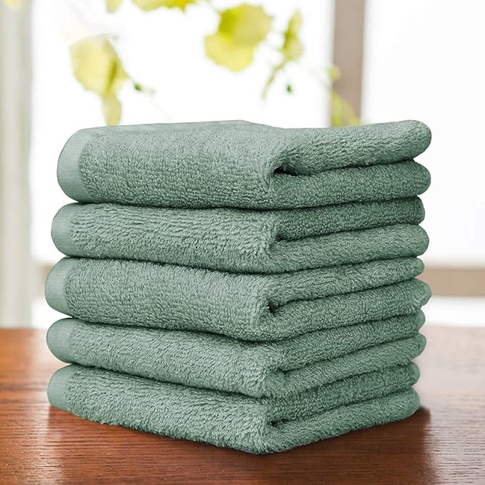 Yoofoss Luxury Washcloths Towel Set 10 Pack Baby Wash Cloth