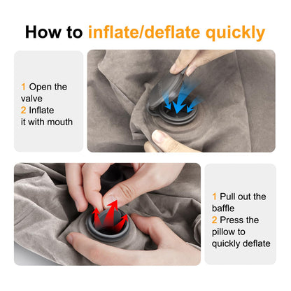 Maliton Airplane Footrest, Inflatable Foot Rest for Kids, Adjustable Height Travel Pillow On Airplanes, Cars, Travel, Office, Toddler Airplane Travel Essentials (Grey, 1 Pack)