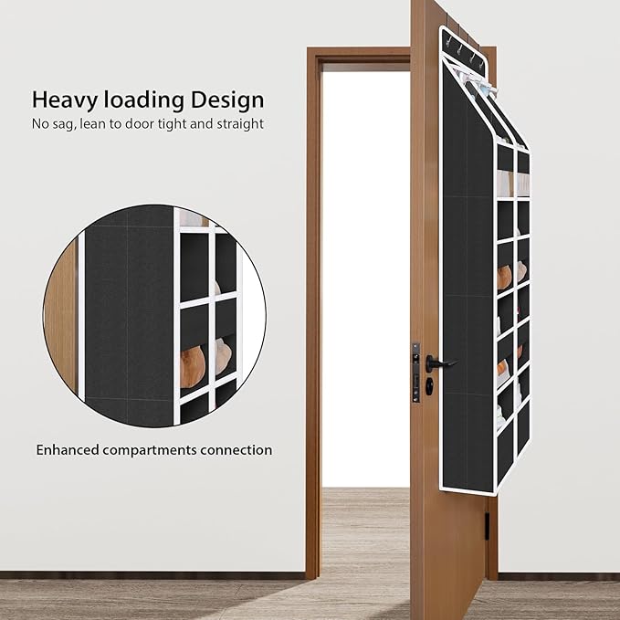 Univivi 5-Shelf Over Door Hanging Organizer Fabric Door Storage