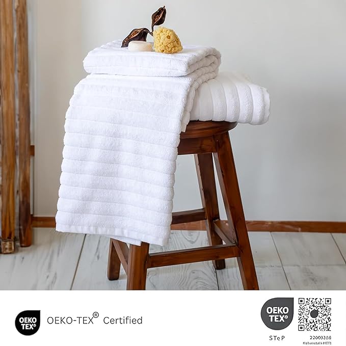 Classic Turkish Towels CTT Premium 2 Pack Bath Towels Set, Made